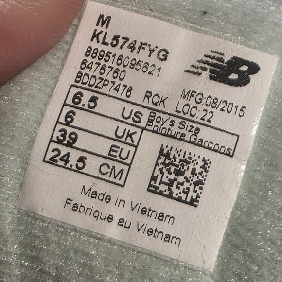 New Balance 574 Deep Freeze Sneakers womens US 8 Gray Blue KL574FYG  Shoe - Picture 9 of 9